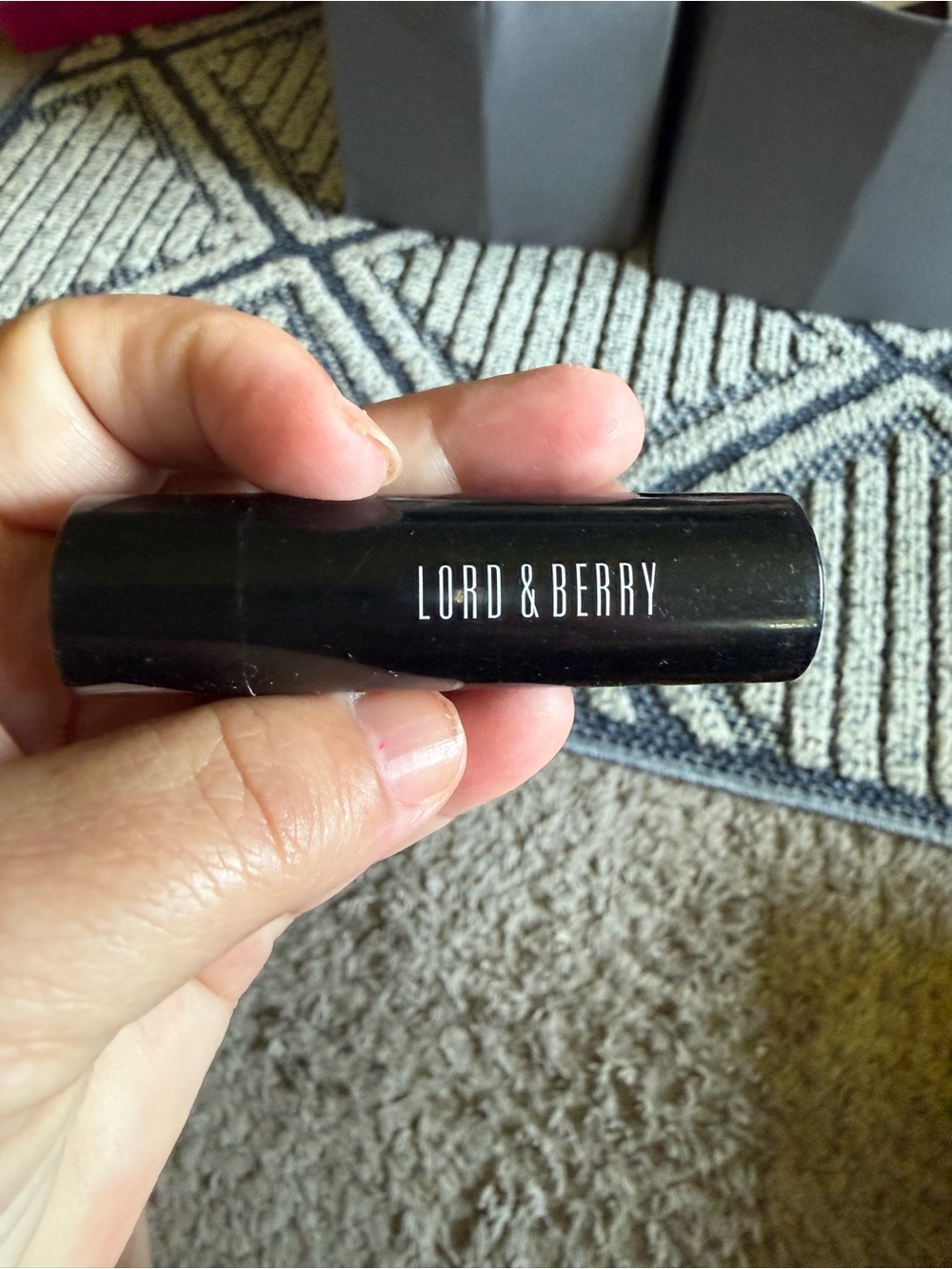 Lord & Berry Cream Lipstick — Black Case, Plum Shade